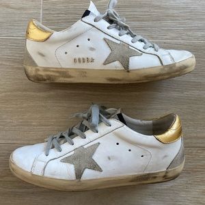 Authentic Golden Goose Neutral Superstars